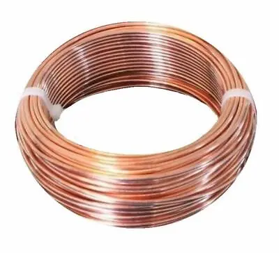 12 Ga. Bare Copper Round Wire 99.9% Pure Copper (Half Hard) 5 To 100 Ft. Coil • $13.50