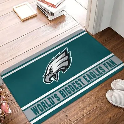 World's Philadelphia Eagles  Fan Carpet 16x24in Floor Mat Home Decorative • $11.39