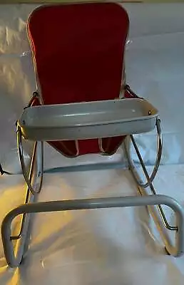 Cosco Metal Jumper Bouncer Chair MCM Mid Century - Red Vintage 1950's • $90