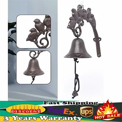 Vintage Style Cast Iron Hand Crafted Vintage Door Bell Hanging Entry Door Bell • $24.70