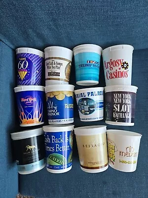 Lot Of (27) Vintage Las Vegas/Casino Token Cups/Buckets Trump Bellagio Hard Rock • $8.58