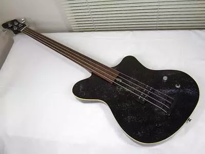 Vintage American Jesus Fretless Electric Bass Black Sound Output Confirmed • $699