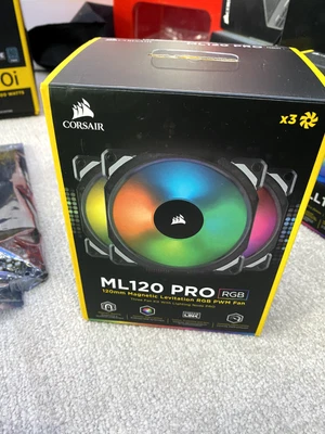 £35 • Buy Corsair ML Series ML120 Pro RGB LED Magnetic Levitation Fan (120mm) X 3