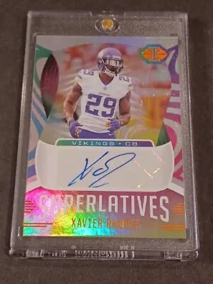 2021 Illusions Superlatives Auto Green #SU-58 Xavier Rhodes /50 • $20