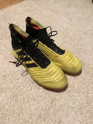 Adidas Predator 18.1 Elite FG Soccer Cleats Mens US Size 12 Neon Yellow • $60