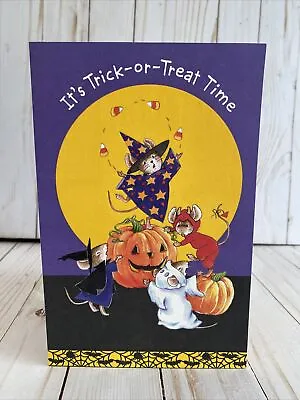 £4.83 • Buy Mice In Costumes Juggling Candy Corn Happy Halloween Card American Greetings New