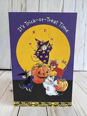 £5.63 • Buy Mice In Costumes Juggling Candy Corn Happy Halloween Card American Greetings New
