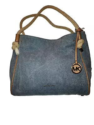 Michael Kors ISLA 30H9GZWT3C Navy Large Grab Bag • $125