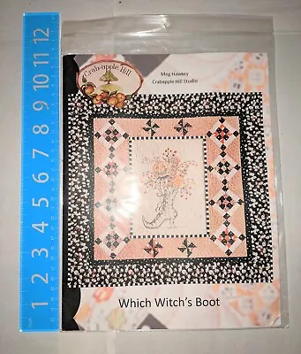 Crabapple Hill Studio-Quilt Pattern-WHICH WITCH'S BOOT-40 X32.5  OOP Meg Hawkey • $24.50