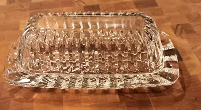 Mikasa Royal Suite Clear Quarter Pound Butter Dish Approx 8  Bin 1135 • $25