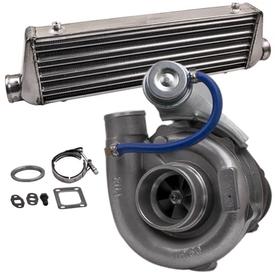 $180.91 • Buy V-Band T04E Turbo Kit 400+HP Stage III Wastegate+Aluminum Alloy Intercooler