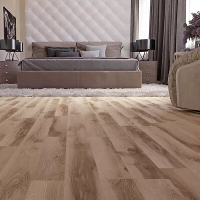 £39.95 • Buy 36 Piece Floor Plank Tile Flooring Wooden Effect Self Adhesive Vinyl 5m² Bedroom