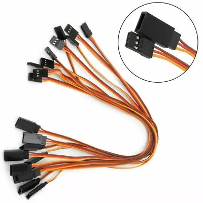 10Pcs 500mm Servo Extension Lead Wire Cable For RC Futaba JR Male To Female 50cm • $9.95