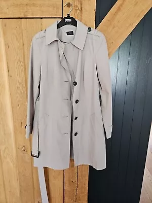 M&S Women's Pebble Short Stormwear Mac Raincoat Trench Coat - Size 10 • £14.99