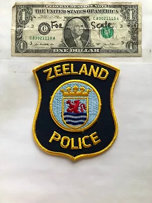  Zeeland Michigan Police Patch  Un-sewn Great Condition   • $10.75