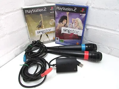£14.99 • Buy Singstar Microphones PS2 Sony Playstation + Singstar Legends + Rock Ballads 