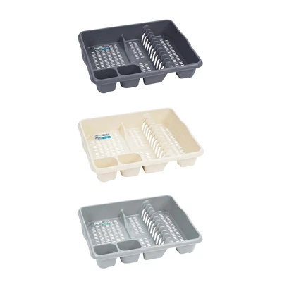 £5.56 • Buy Wham Casa Large Dish Drainer- Kithcen Sink Plastic Cutlery Plates Cup Holder 