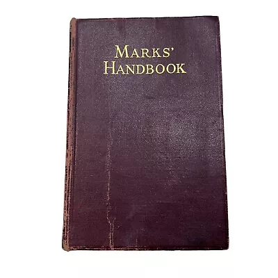 Marks' Mechanical Engineers' Handbook 4th Edition 2nd Printing 1941 Cloth • $16.95