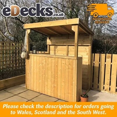 The Deluxe EDecks 2024 Garden Bar Kit Top Quality Very Cheap 1.9m X 1.2m • £299.99