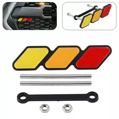 Fits For Toyota Hilux Accessories Tri-color Front Grille Badge Emblem Decorate • $17.99