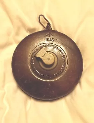£30 • Buy John Rabone And Sons Vintage ( 1946 ) Leather Case  66ft Cloth Tape Measure 