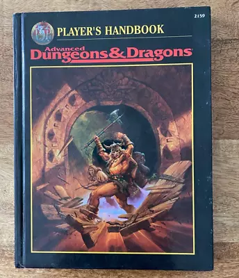 Advanced Dungeons & Dragons Players Handbook TSR 2159 AD&D 2nd Edition 96 Manual • $92.64