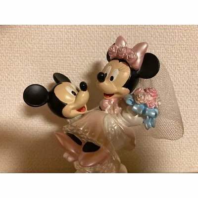 Tokyo Disney Resort Limited Mickey Minnie Wedding Figurine From Japan Used • $69.34