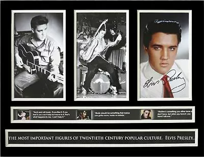 New New!! ELVIS PRESLEY MEMORABILIA SIGNED FRAME LIMITED EDITION To 499 • $99.99