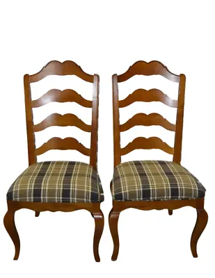 Ethan Allen Legacy Dining Side Chairs Ladderback Maple Set #13-6400 213 Russet A • $575