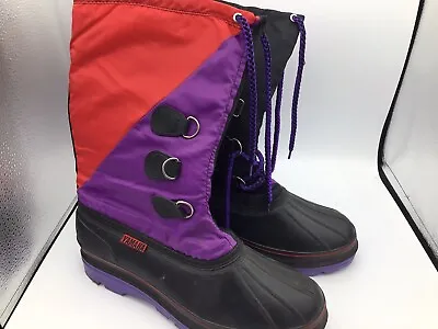 Vintage YAMAHA Snowmobile Boots Purple Mens Size 10 W/ LINERS. • $35