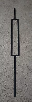 Satin Black - 1/2  Hollow Square Iron Stair Balusters.  • $9.50