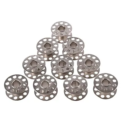 10 X Metal Bobbins - Sewing Machine Spool UNIVERSAL Fits Most Brands • £3.99