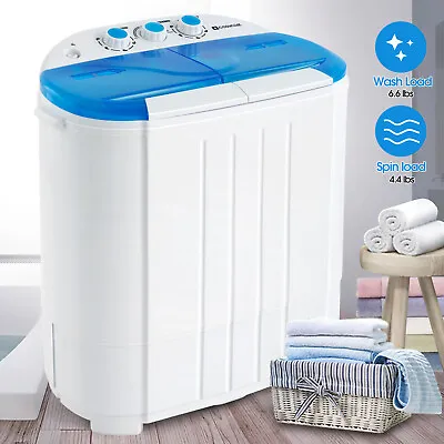 £99.99 • Buy Mini 5kg Dorm Portable Washing Machine Twin Tub Compact Dryer Laundry Washer