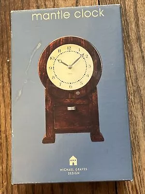 Michael Graves Design 7.5  Mantle Clock Pine W/ Mahogany Finish NOS • $45