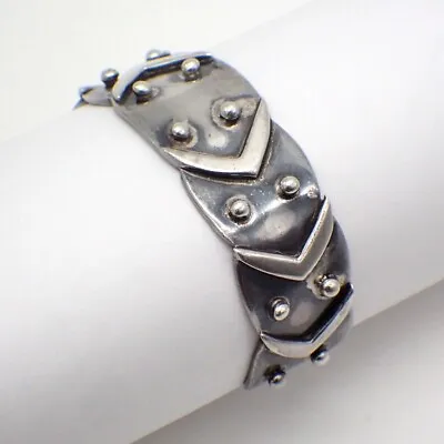 Emma Melendez Modernist Cuff Bracelet Sterling Silver Mexico • £204.28