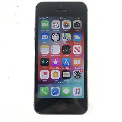 Apple IPhone 5s - 16GB - Space Gray (Locked To Bell Mobility Canada) A1533 • $48.88