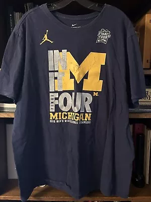 NCAA Michigan Basketball 2018 Final Four Shirt XXL • $0.99