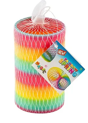 Xl Magic Spring Rainbow Coil Toy Fun Fidget Stretchy Spring Toy Bouncing Large • £5.99