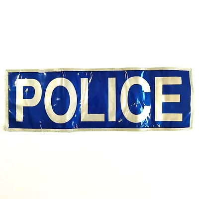 Genuine British Police Reflective Patch Obsolete Sign Badge Large Size 29.5x10cm • £19.26