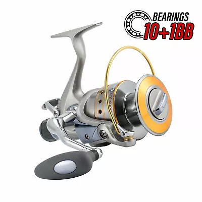 Saltwater Spinning Baitfeeder Reels Sea Fishing 10+1 Stainless Steel BB Max Drag • $41.99