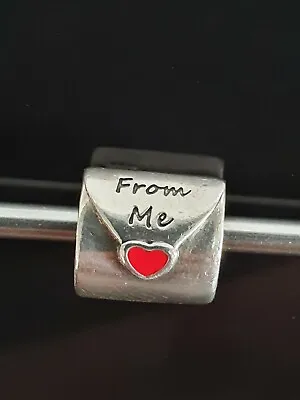 $32 • Buy Pandora Red Heart Love Letter To My Love Silver Envelope Charm 790894 Free Post
