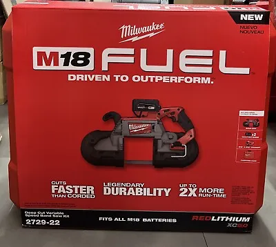 Milwaukee 2729-22 M18 FUEL 18V Deep Cut Band Saw Kit 2 Battery & Charger + Case • $512