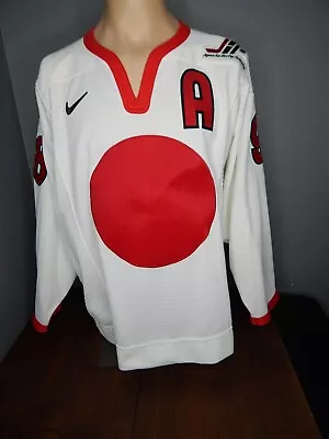 JAPAN ICE HOCKEY FEDERATION Sewn Jersey NIKE Size 50 OKUBA Japanese League • $249