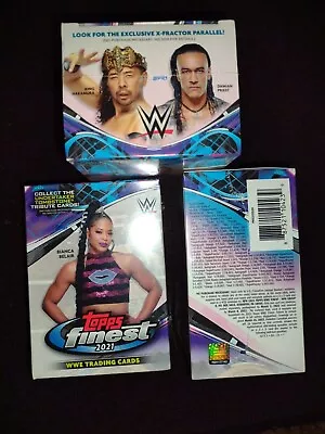 (1)2021 Topps Finest WWE Factory Sealed Blaster Box Tombstone Tribute? Fast Ship • $50.80