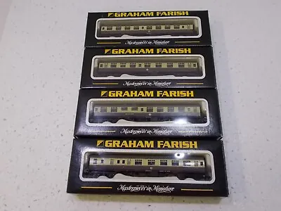 £54 • Buy 4x Graham Farish Wr Mk1 Coaches. Lights Fitted. N Gauge. Please Read.
