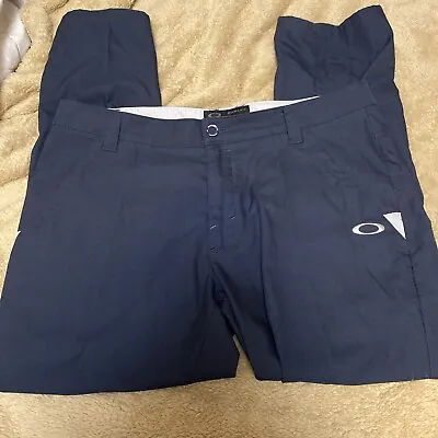 OAKLEY Golf Pants Adult 38 X32 Dark Grey Chino Stretch Pockets Poly Men’s • $25