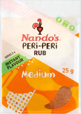 NANDO'S PERI PERI RUB MEDIUM  3 X 25G  • £6.97