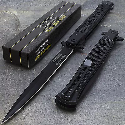 12.5  LARGE TAC FORCE SPRING ASSISTED TACTICAL FOLDING POCKET KNIFE Blade • $12.95