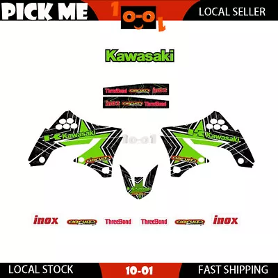 Tank Sticker Decal Kit For Kawasaki KX 450 F 2009 2010 2011 Graphics Kit • $70.99