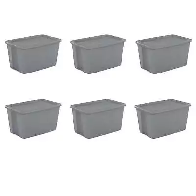 Bestsellers Sterilite 30 Gallon Tote Box PlasticGraySet Of 6 23.75 X15.5 X16  • $110.50